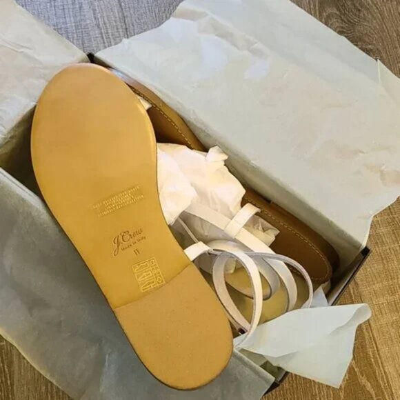 J.Crew strappy Sandals in vachetta leather - Picture 3 of 4